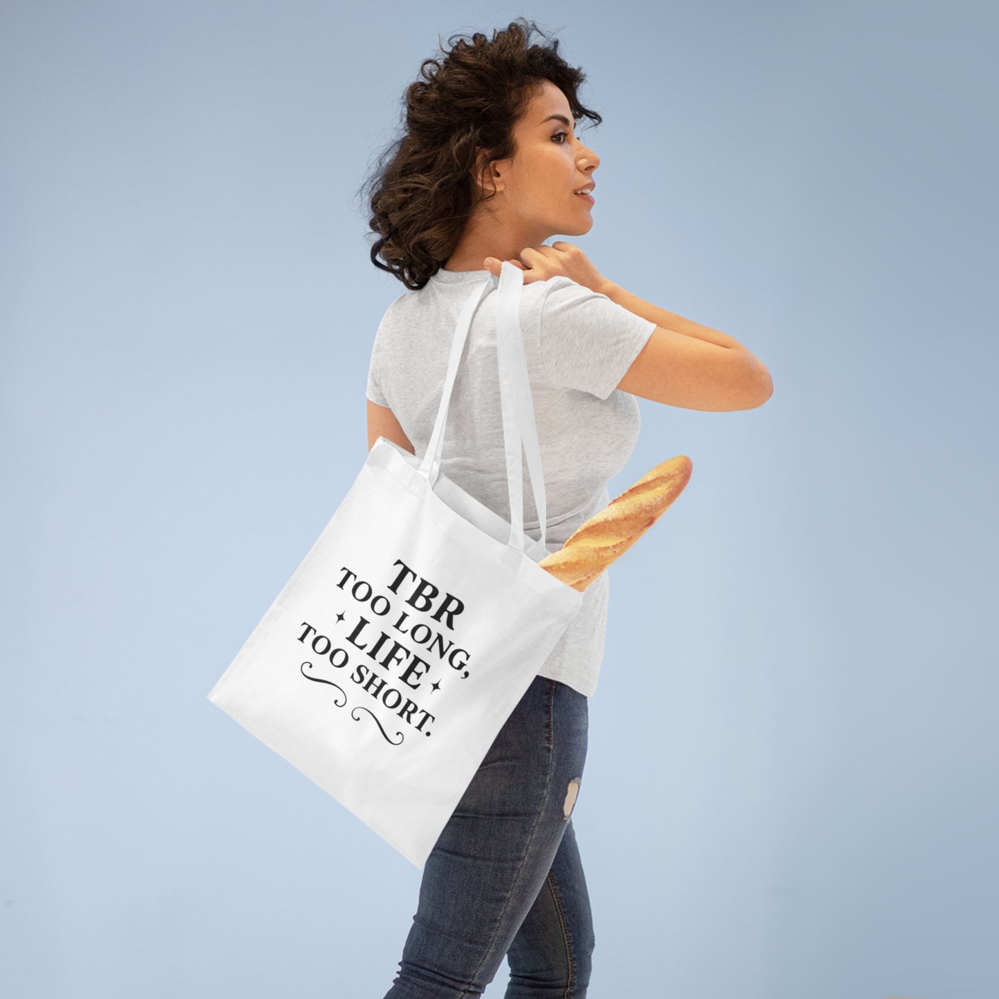 Tote Bag "TBR Too Long, Life Too Short"