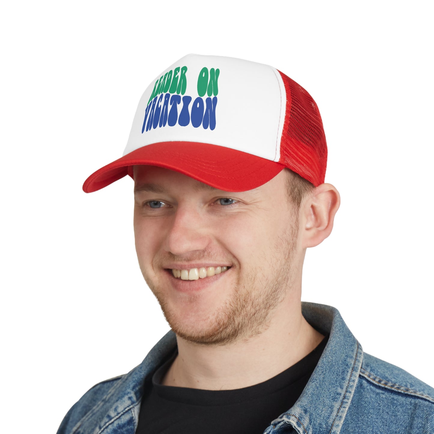 Mesh Cap for Reader on Vacation Blue & Green